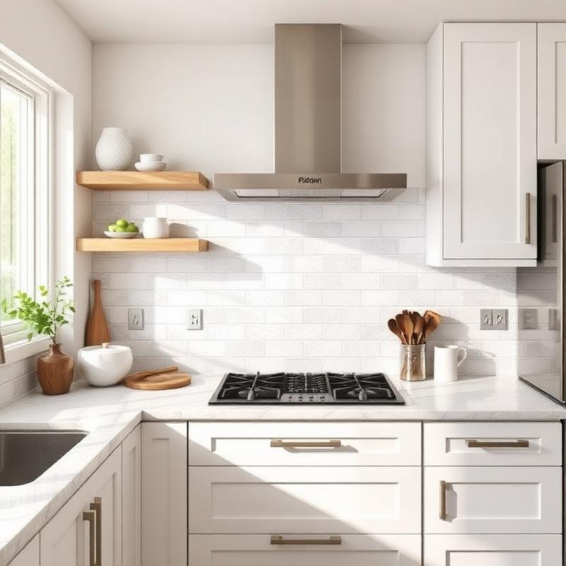 Kitchen backsplash installation