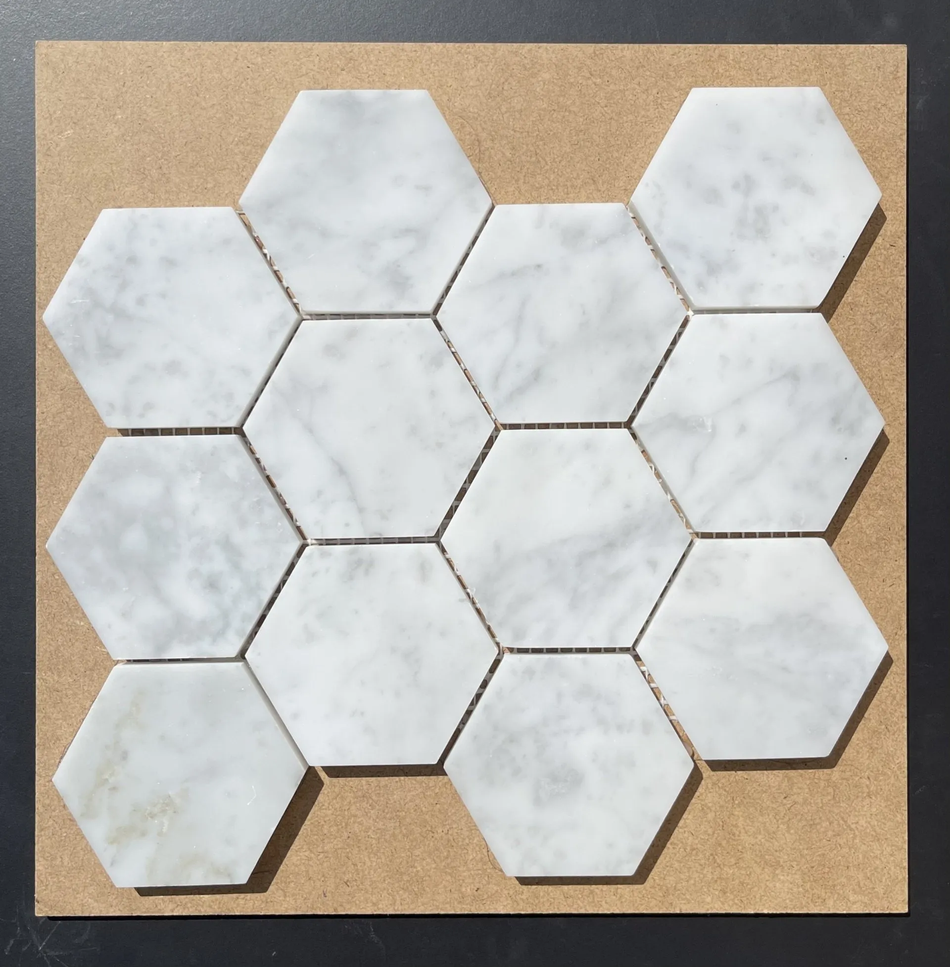 Bianco Carrara 3" Hexagon Mosaic