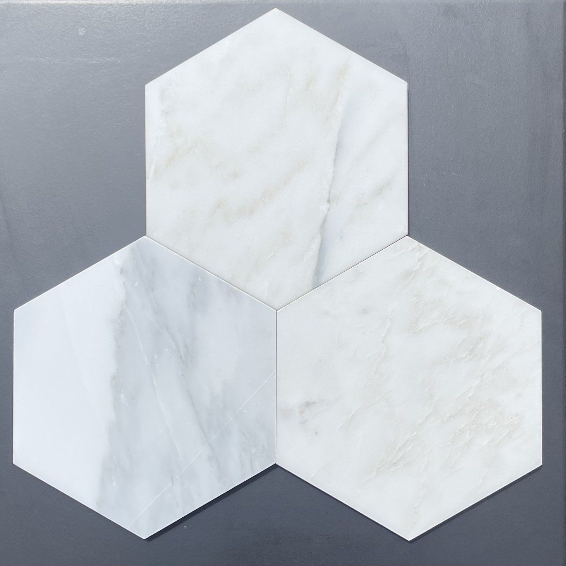 Bianco Carrara 5" Hexagon Mosaic